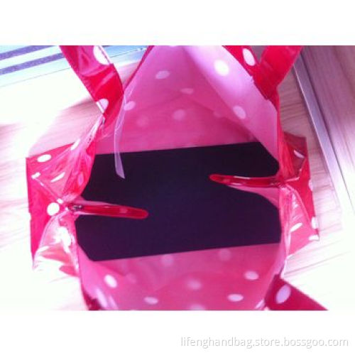 Fabric Handbag, Surface Covered with Glue, Printed Pattern